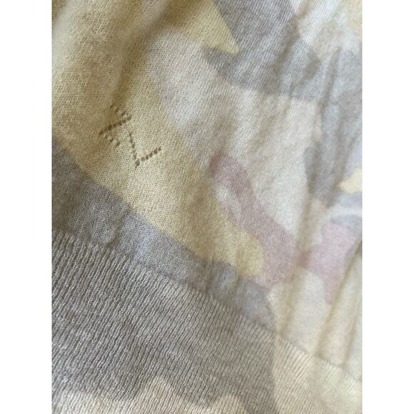 ZADIG & VOLTAIRE 100% Cashmere Pastel Camo Pullover Sweater L - Picture 7 of 13